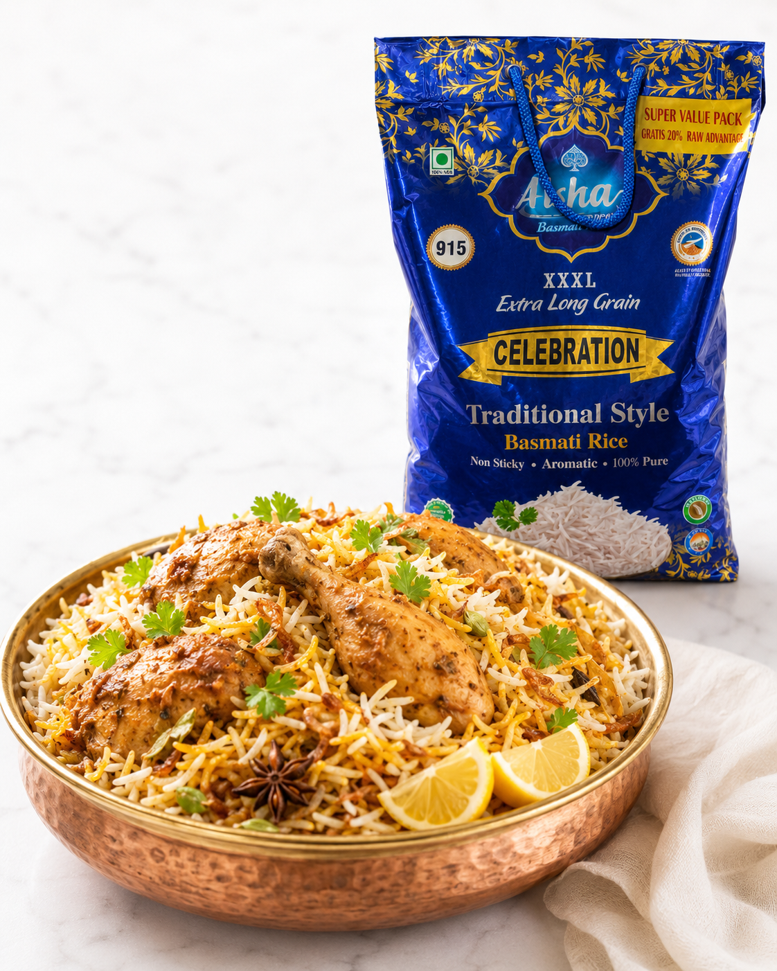 Arroz Basmati Ikka Celebration XXXL - Grano Extra Largo Premium 5Kg