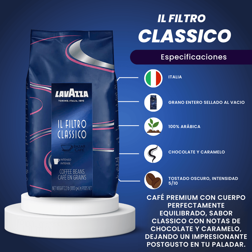 Lavazza Il Filtro Classico Café en Grano 1 kg