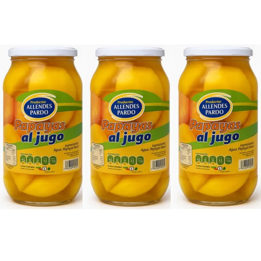 Papayas Al Jugo Promoción x3