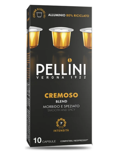 Pellini Cremoso Café Cápsulas Nespresso® 10 U