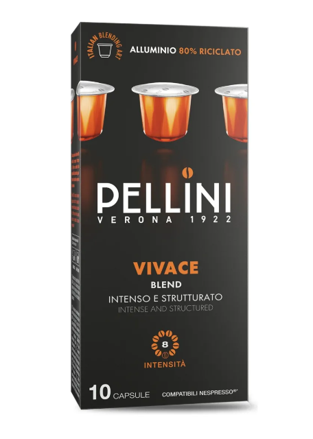 Pellini Vivace Café Cápsulas Nespresso® 10 U
