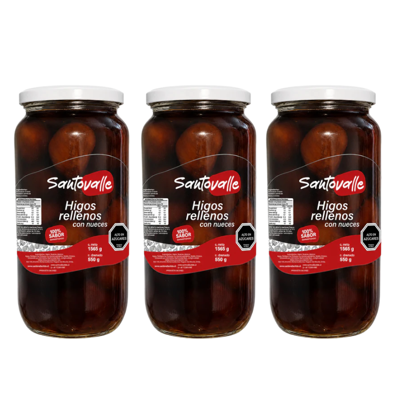 Pack x3 Higos rellenos con Nueces 1565gr