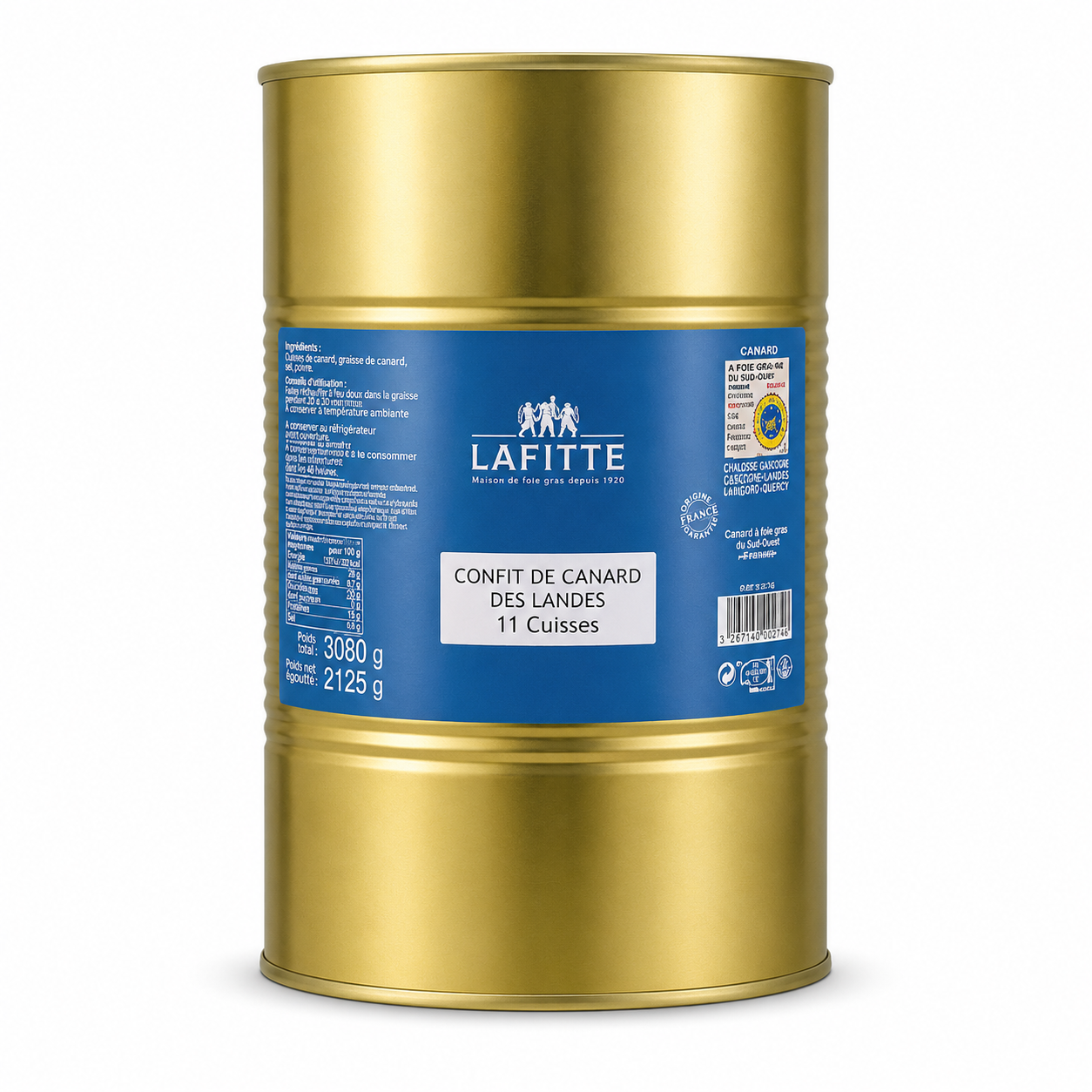 Confit de Pato Lafitte 11 muslos