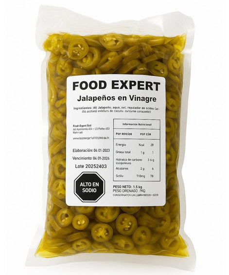 Alimentos Jalapeños Laminado - 1 Kilo Jalapeños Laminado - 1 Kilo JALAPEÑOL