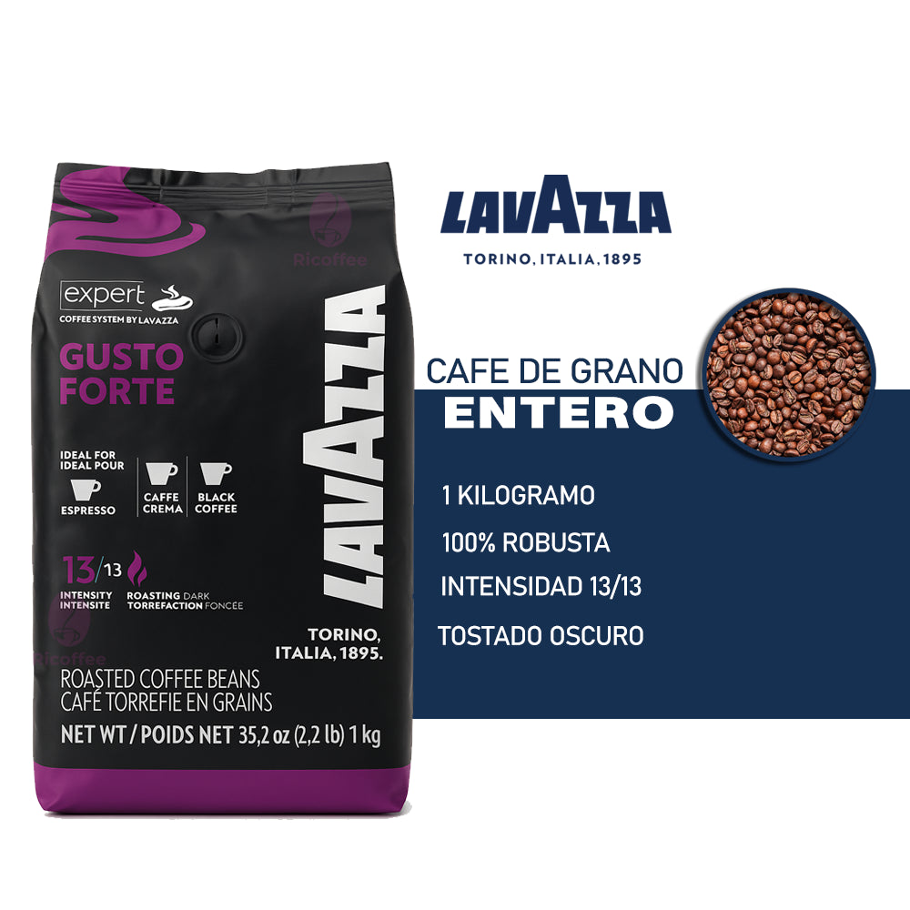 Cafe Entero Gusto Forte Lavazza 1 Kg