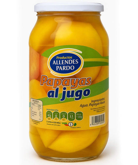 Alimentos Papayas en Almibar - Tarro 1300 Gr Papayas en Almibar - Tarro 1300 Gr PAPAYA