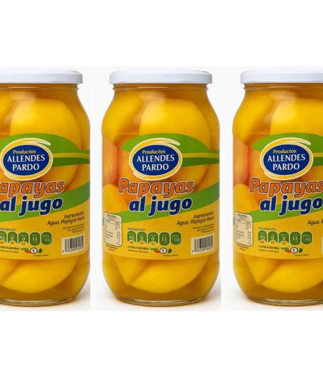 Papayas Al Jugo Promoción x3