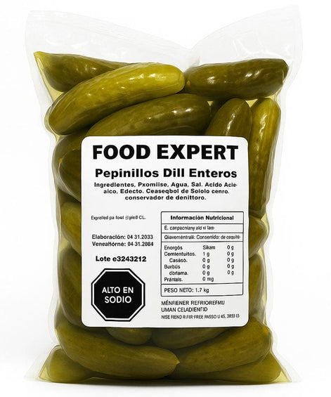 Alimentos Pepinillo Dill Entero  - 1 Kilo Pepinillo Dill Entero  - 1 Kilo PEPINILLOE